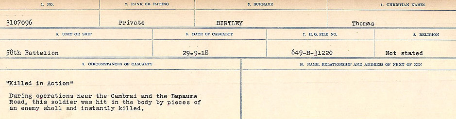 Circumstances of Death Registers