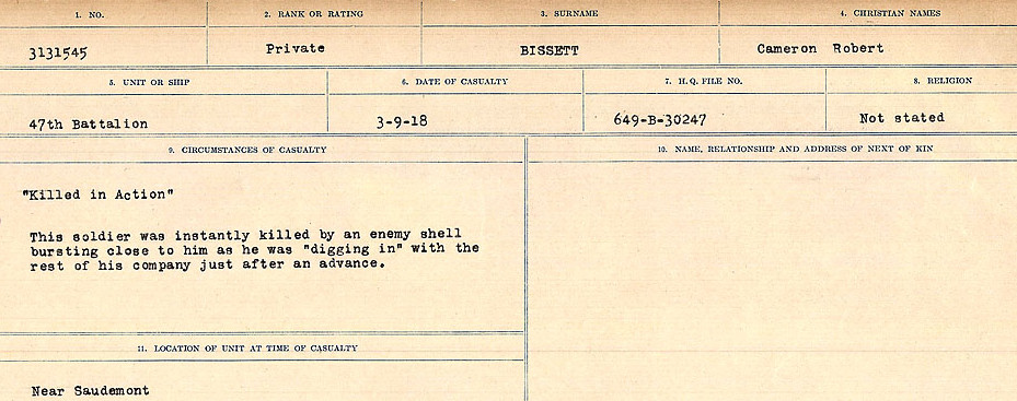 Circumstances of Death Registers