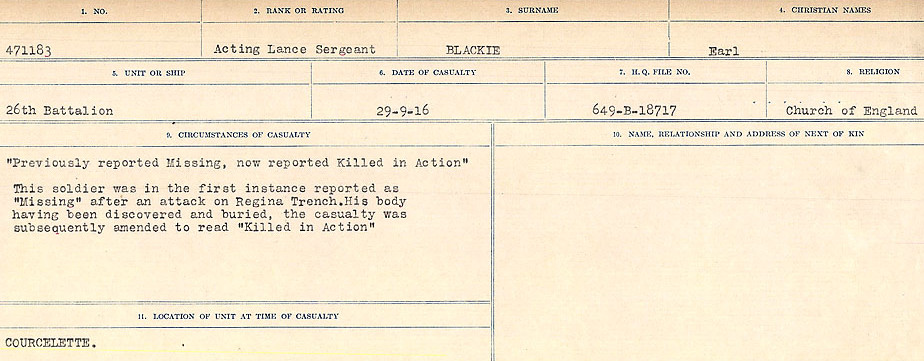 Circumstances of Death Registers