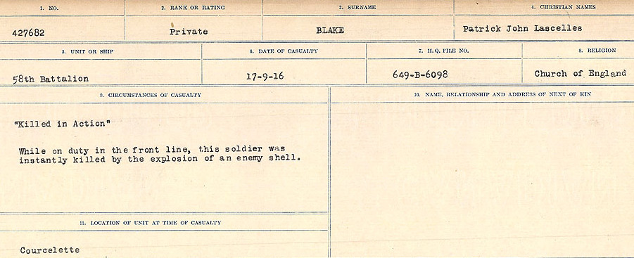 Circumstances of Death Registers