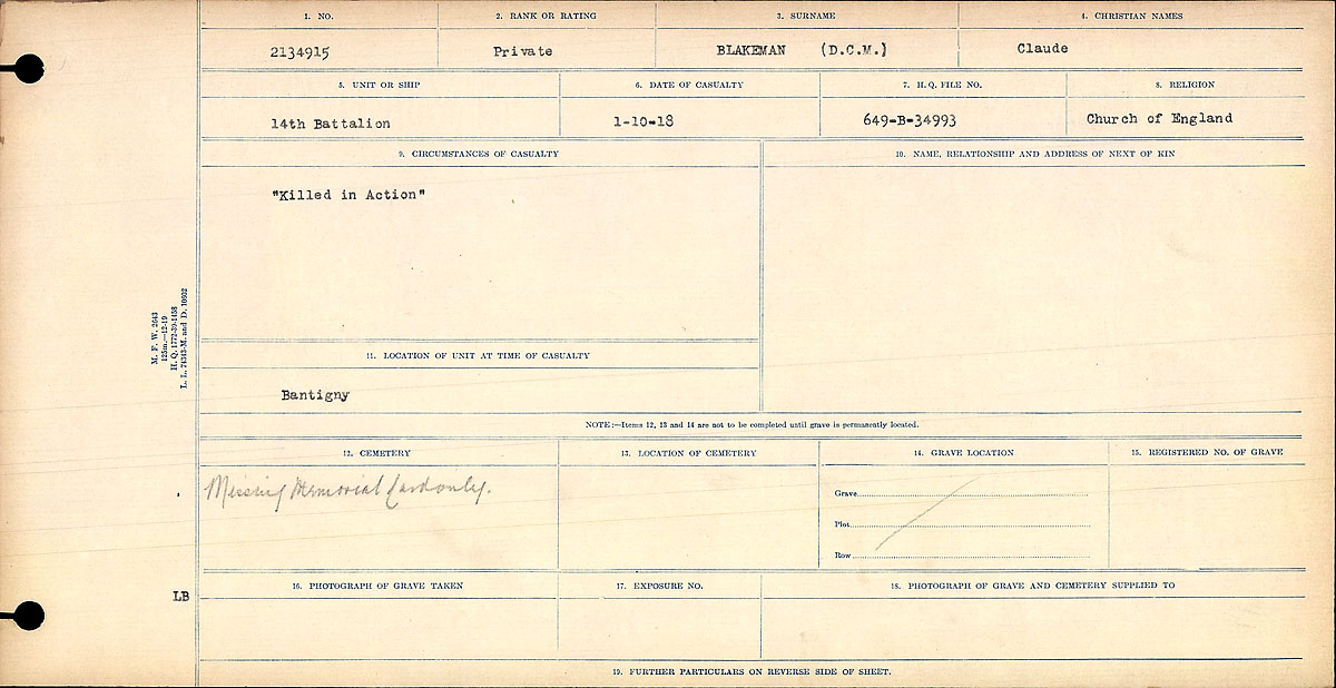 Circumstances of death registers