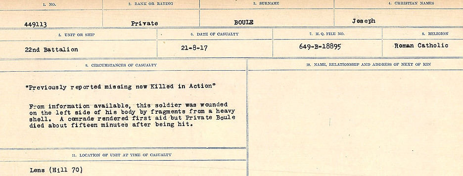 Circumstances of death registers
