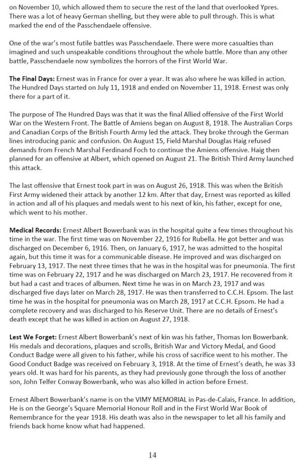 Oakville Remembers Biography (Page 2)
