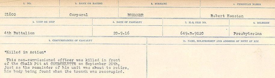 Circumstance of death