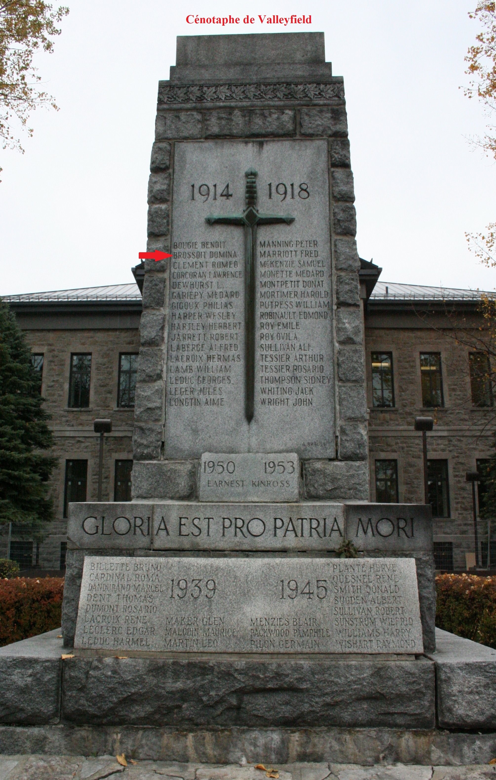 Valleyfield War Memorial