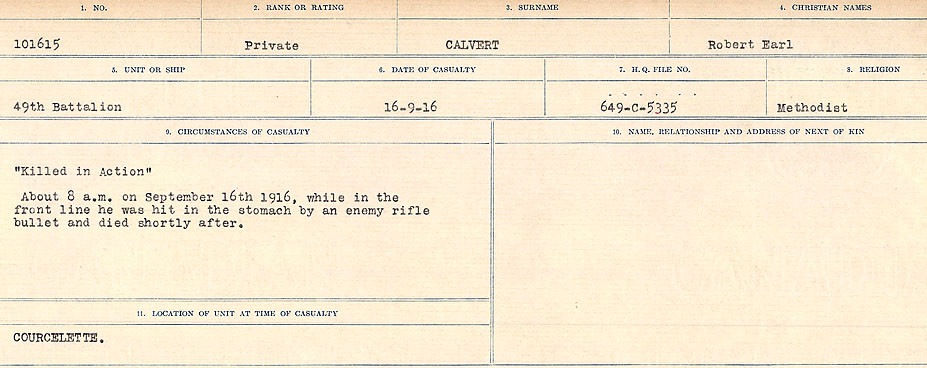 Circumstances of Death Registers