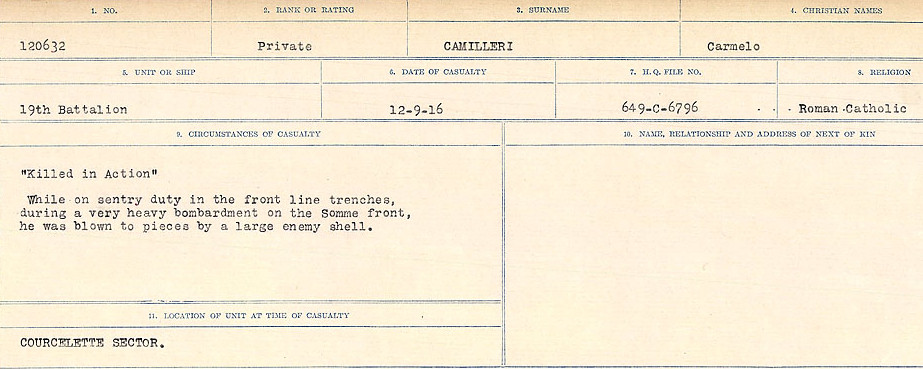 Circumstances of Death Registers