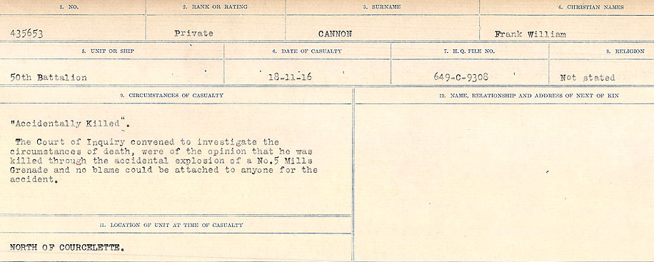 Circumstances of Death Registers