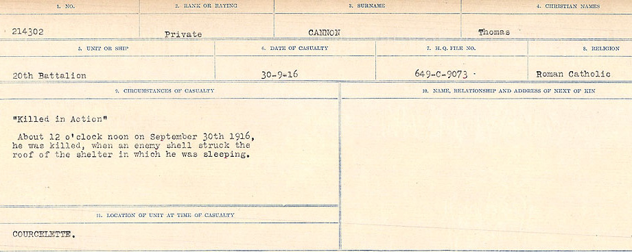 Circumstances of Death Registers