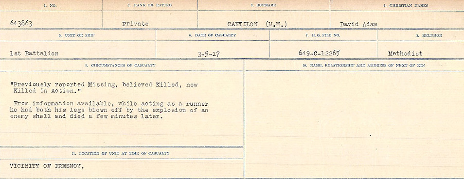 Circumstances of Death Registers