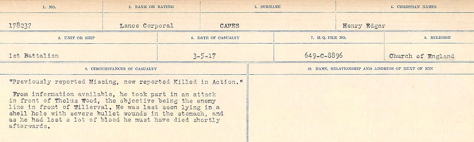 Circumstances of Death Registers