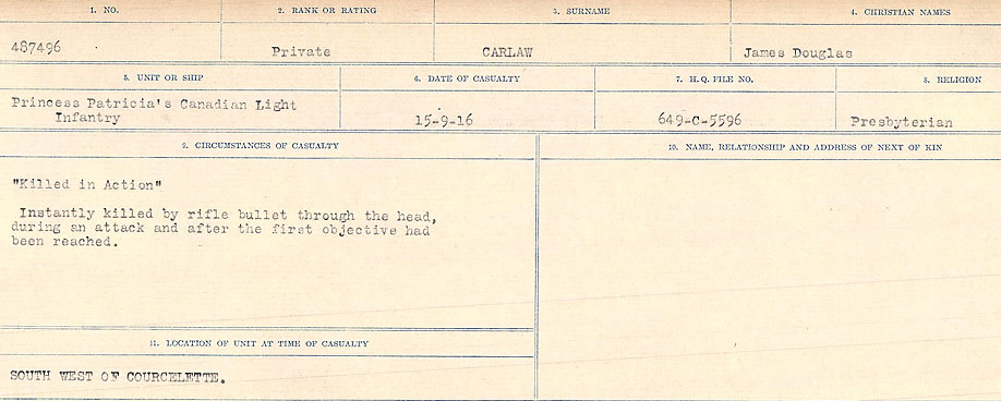 Circumstances of Death Registers