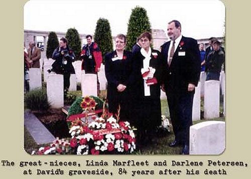 Family paying respects