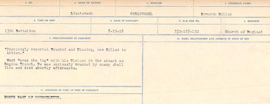 Circumstances of Death Registers
