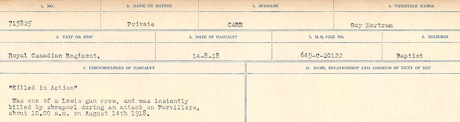 Circumstances of Death Registers