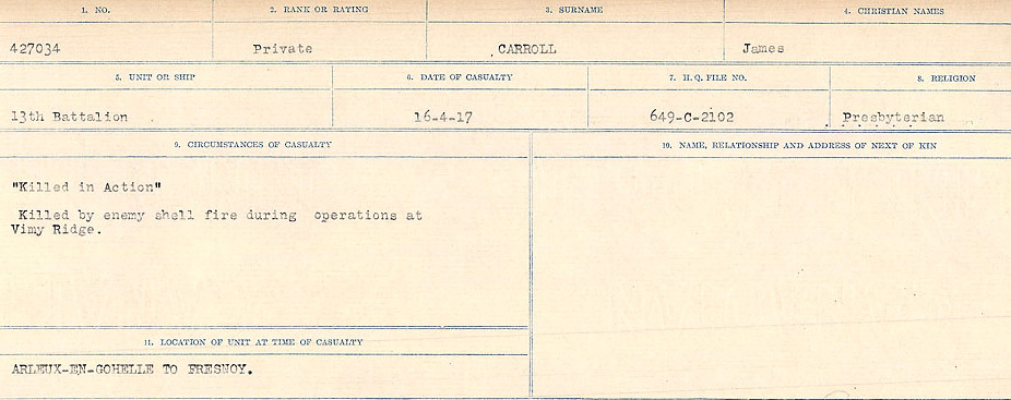Circumstances of Death Registers