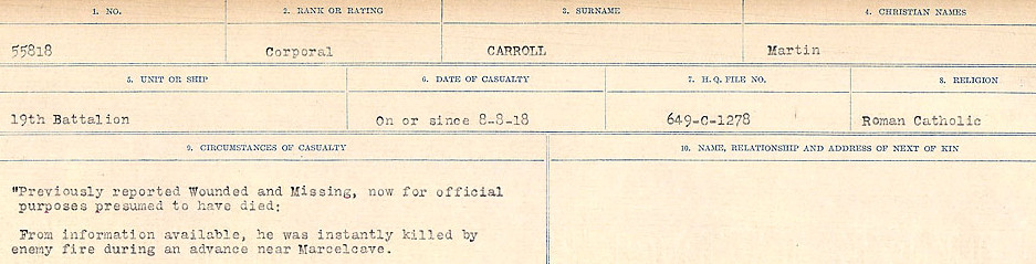Circumstances of Death Registers