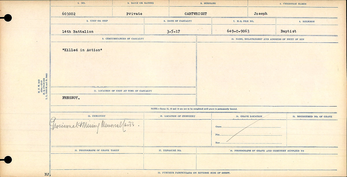 Circumstances of death registers