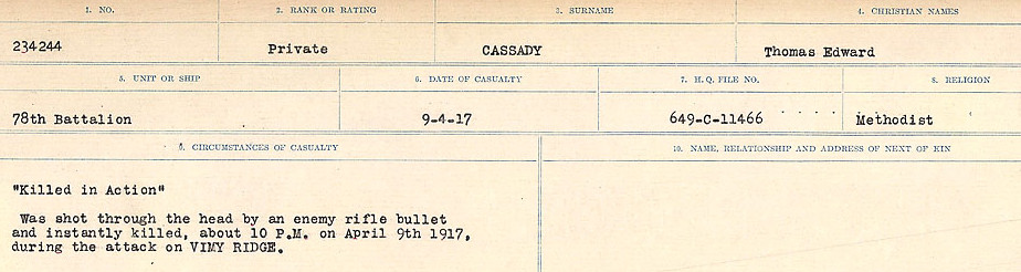 Circumstances of Death Registers