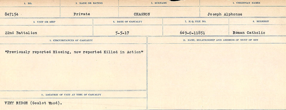 Circumstances of Death Registers