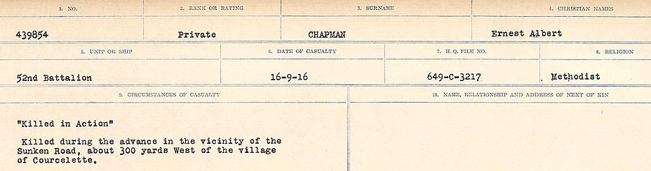 Circumstances of Death Registers