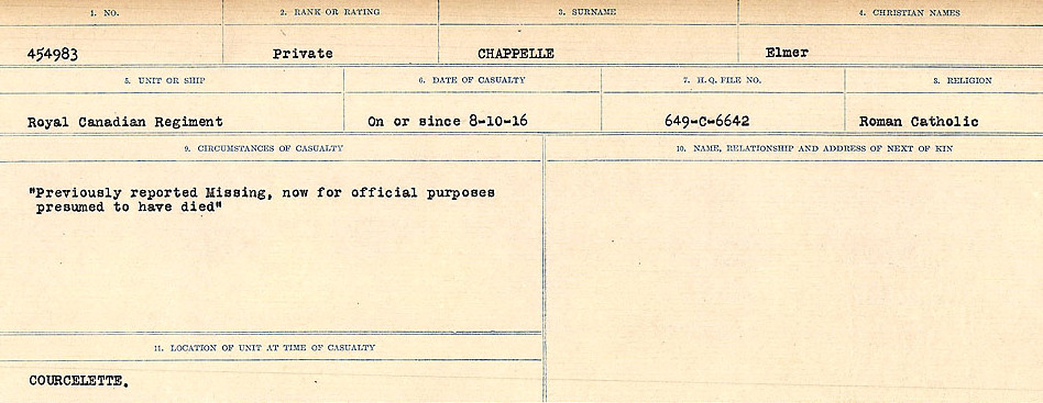 Circumstances of Death Registers