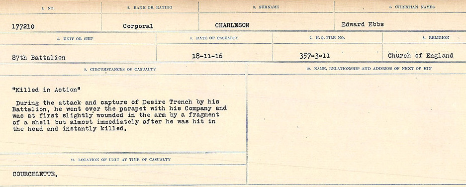Circumstances of Death Registers