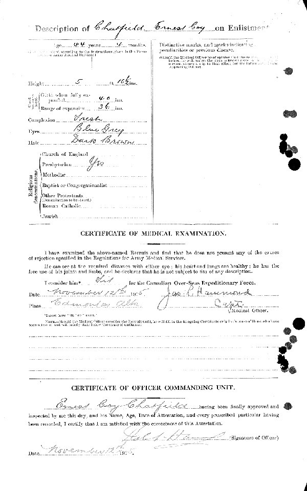 Attestation Papers (Reverse)