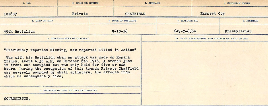 Circumstances of Death Registers