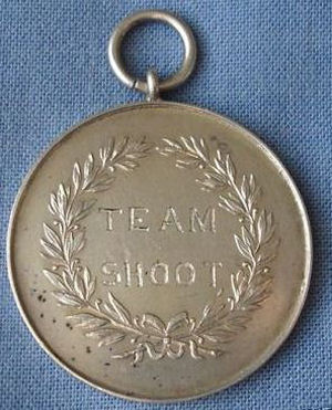 Silver shooting medal (front)