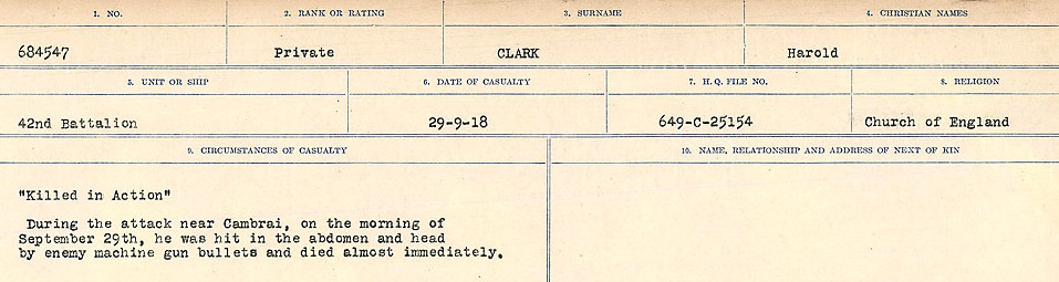 Circumstances of Death Registers