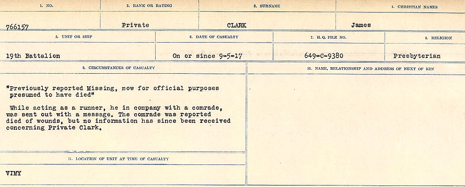 Circumstances of Death Registers