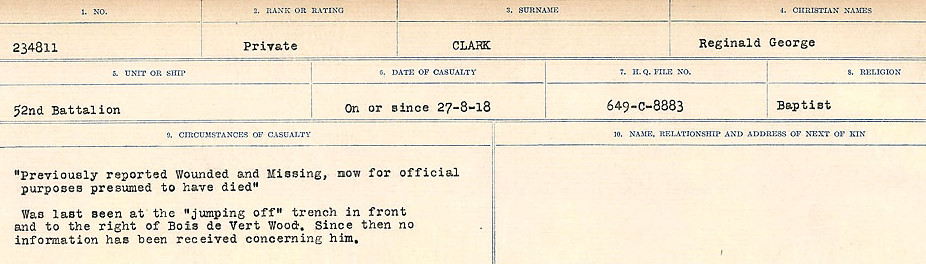 Circumstances of Death Registers