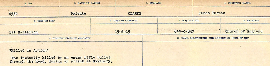 Circumstances of Death Registers