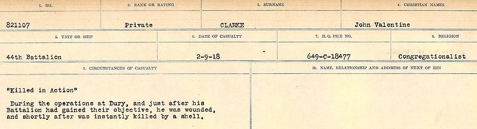 Photo of JOHN VALENTINE CLARKE