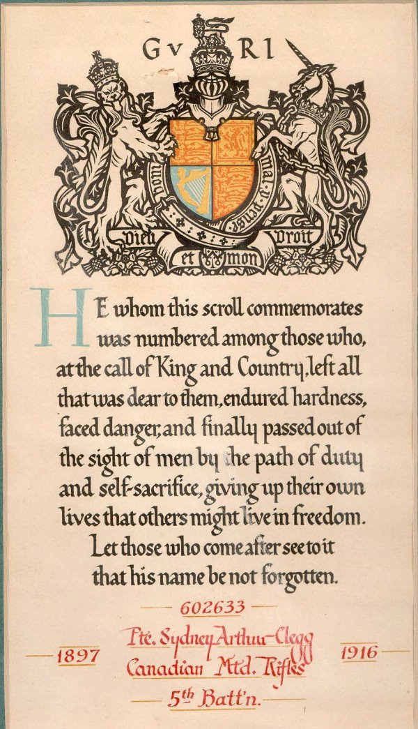 Memorial Scroll