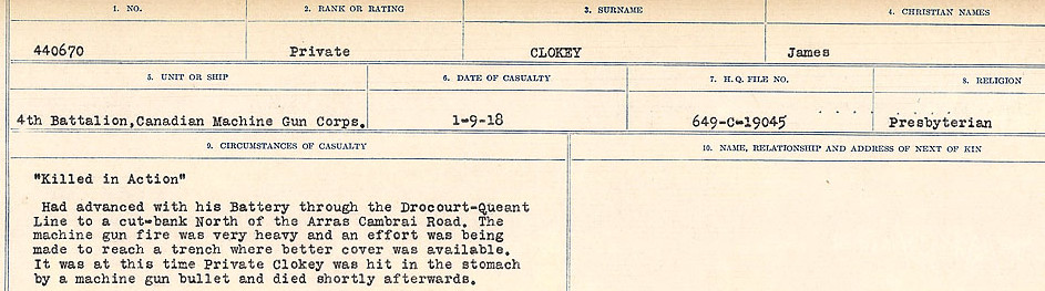 Circumstances of Death Registers