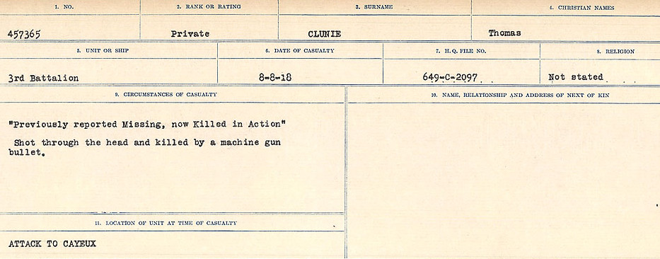 Circumstances of Death Registers
