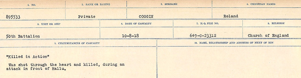 Circumstances of Death Registers