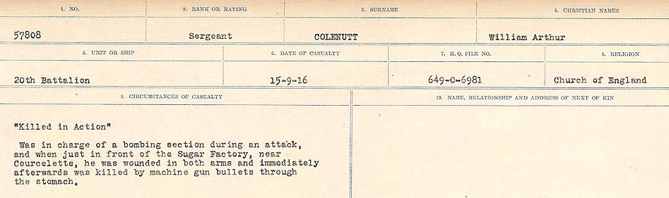 Circumstances of Death Registers