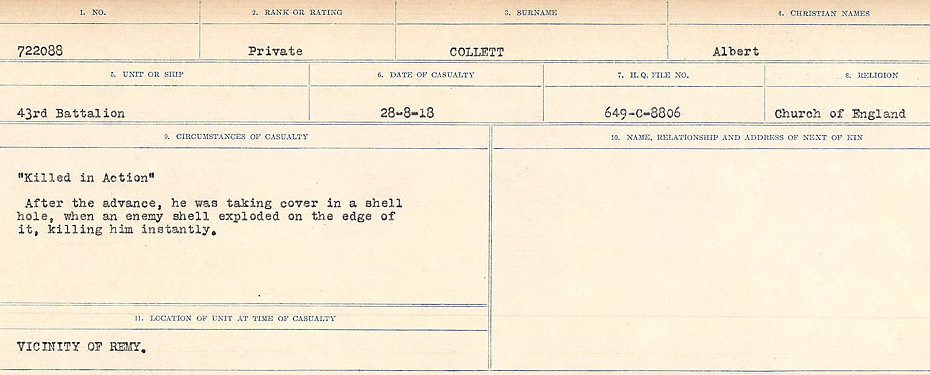 Circumstances of Death Registers