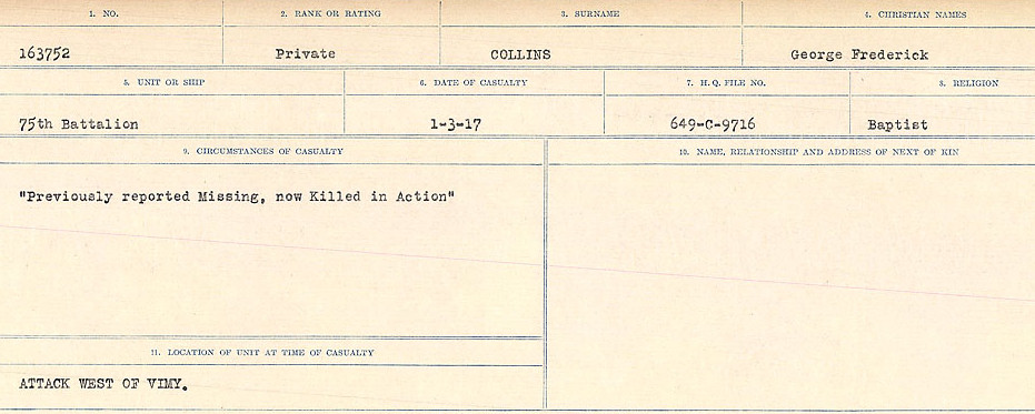 Circumstances of Death Registers