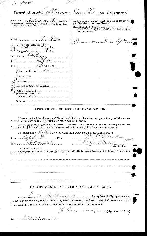 Attestation Papers (Reverse)