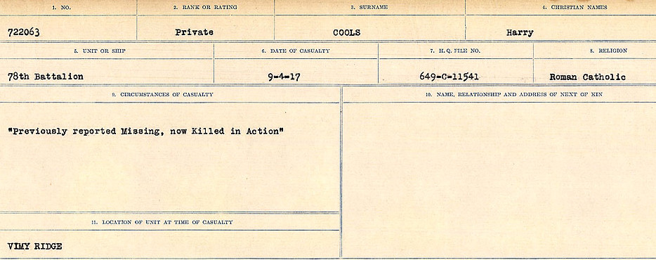 Circumstances of Death