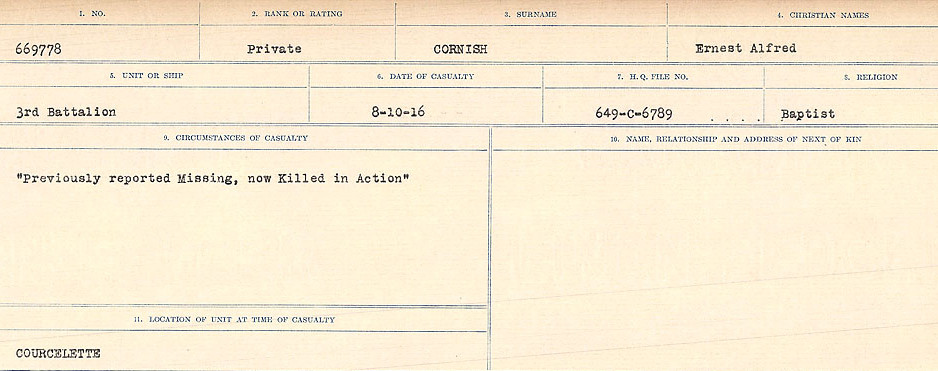 Circumstances of Death Registers