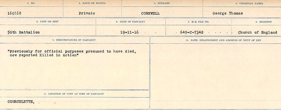 Circumstances of Death Registers