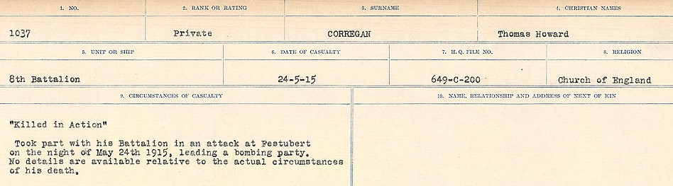 Circumstances of Death Registers