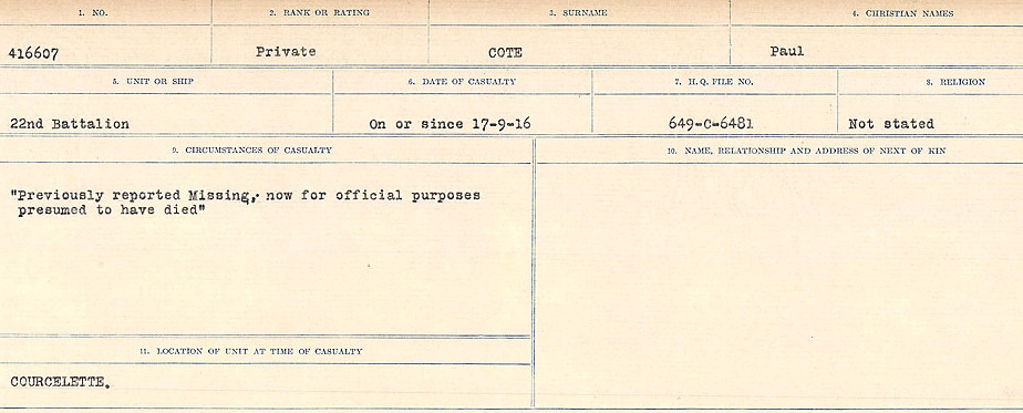 Circumstances of Death Registers