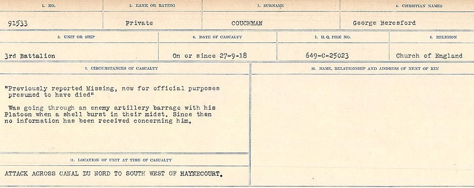 Circumstances of Death Registers