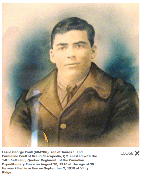 Photo of Leslie George Coull